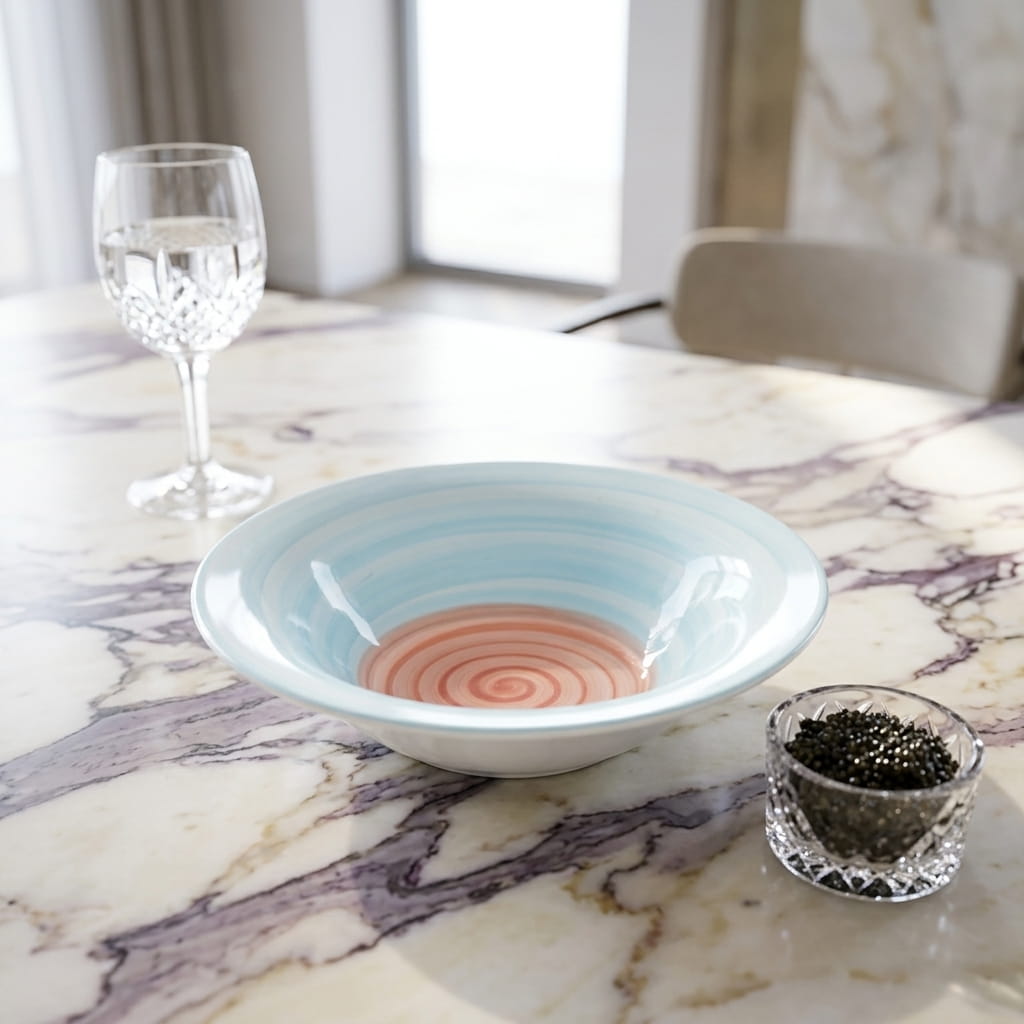Rainbow Collection - Pink+Blue - Small Bowl - 5.5 inch