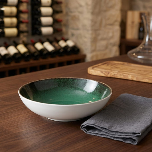 Sapphire Collection - Green - Serving Bowl - 7 inch