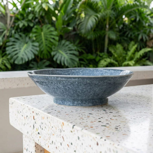 Ash Blue - Large Serving Bowl - 10 inch