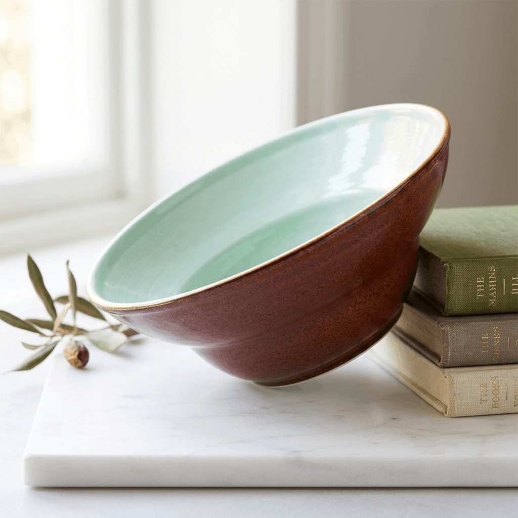 Burgundy Bliss - Pasta Bowl - 8 inch