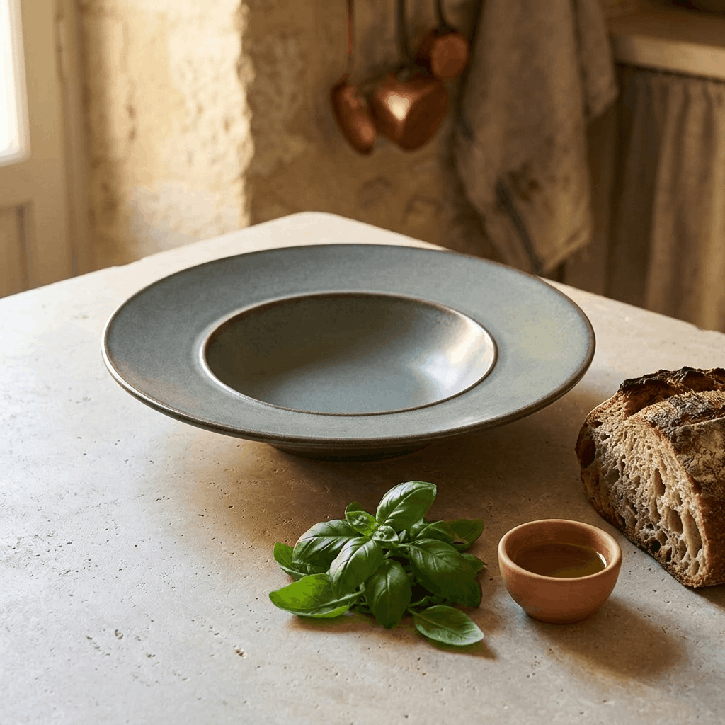 Charcoal grey - Pasta Bowl - 11 inch