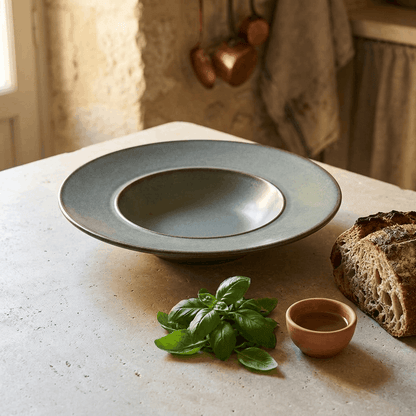 Charcoal grey - Pasta Bowl - 11 inch