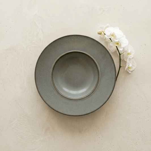 Charcoal grey - Pasta Bowl - 11 inch