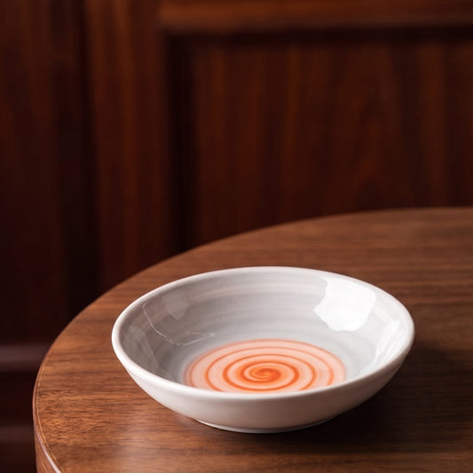 Rainbow Collection - Grey+Pink - Small Dish - 3.8 inch