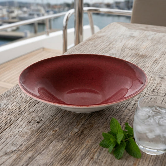 prdct_Sapphire Collection - Red - Pasta Bowl - 10 inch