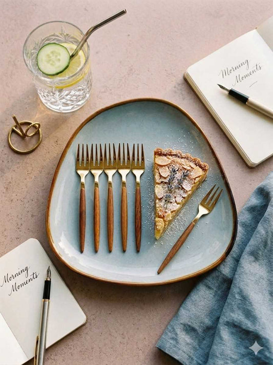 Golden Groove Fork Set of 6