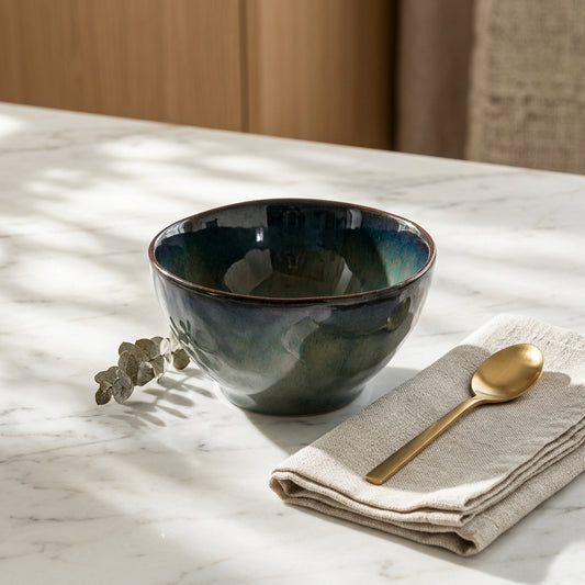 Copper Blue - Oval Serving Bowl - 5.75 inch