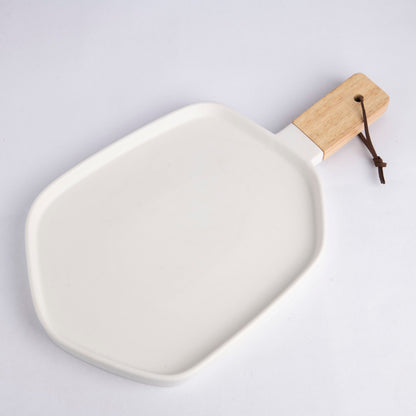 Five Angle Platter - White