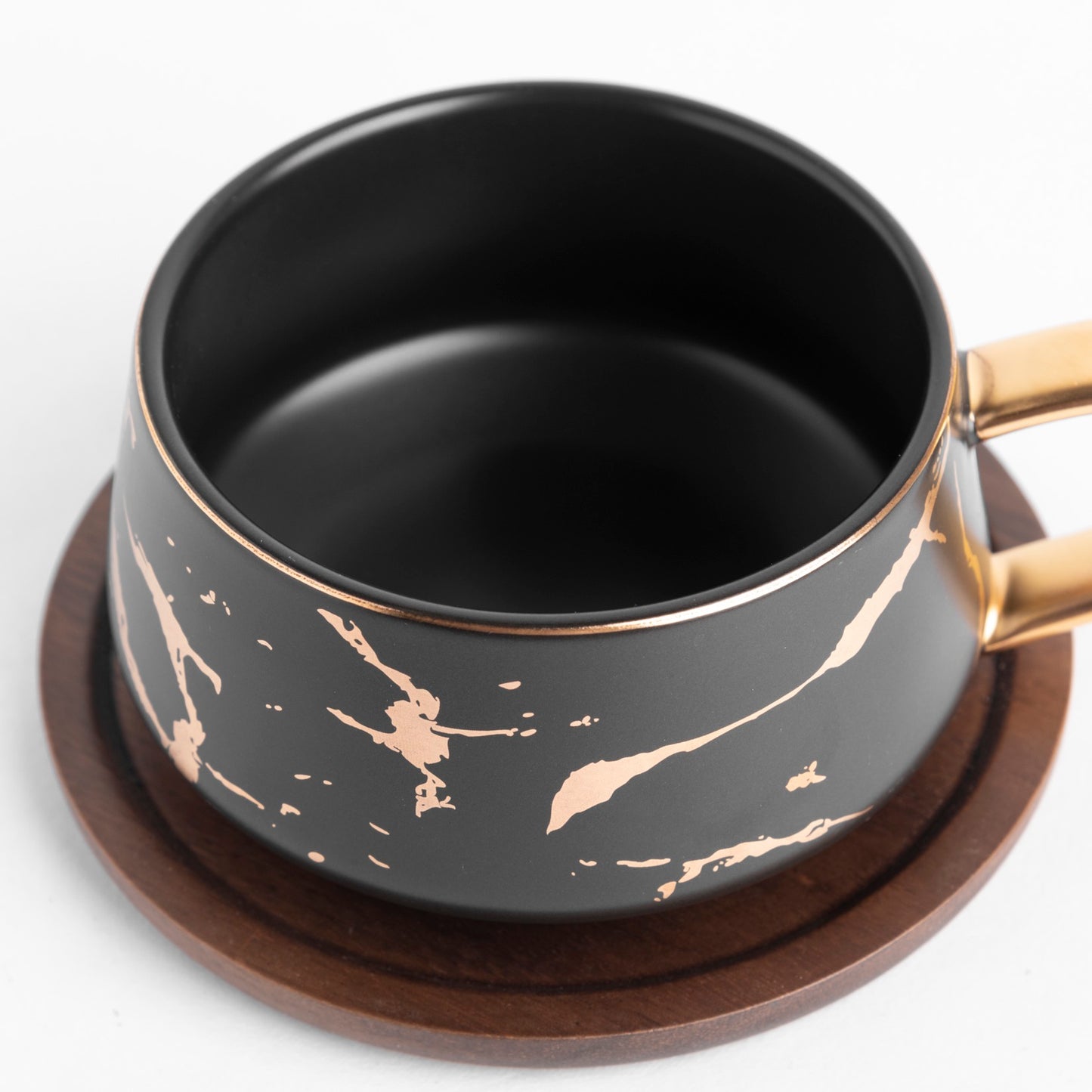 Refined Flatstone - Tea Cup - Black