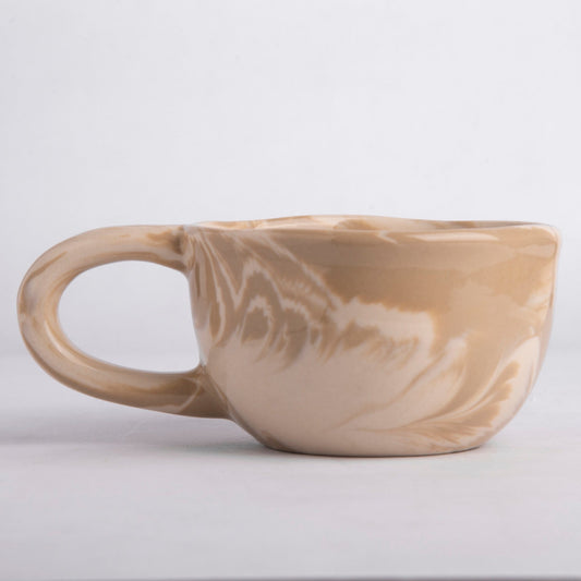 Pristine Marble Elixir Cups - Brown Marble