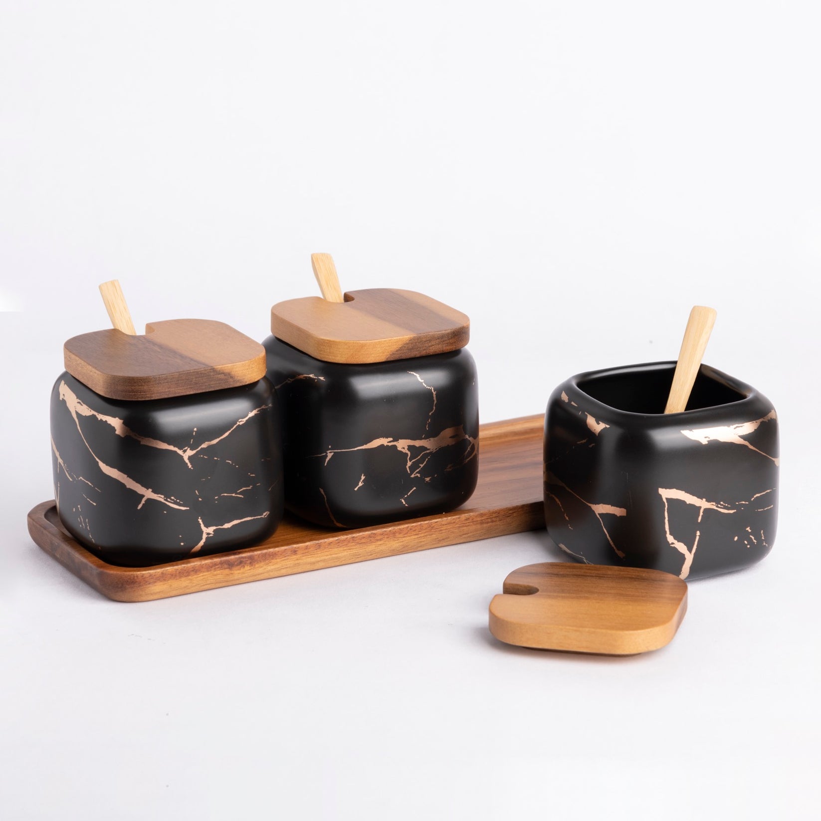 Three Jar Set black Aardea three-jar-set-black-aardea