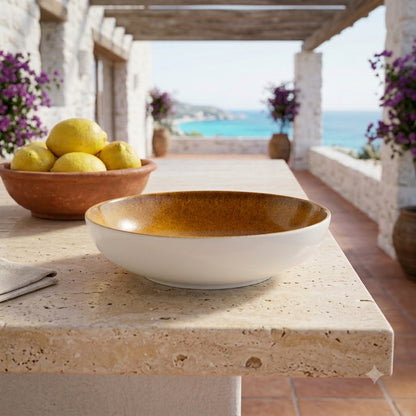 Sapphire Collection - Yellow - Serving Bowl - 7 inch
