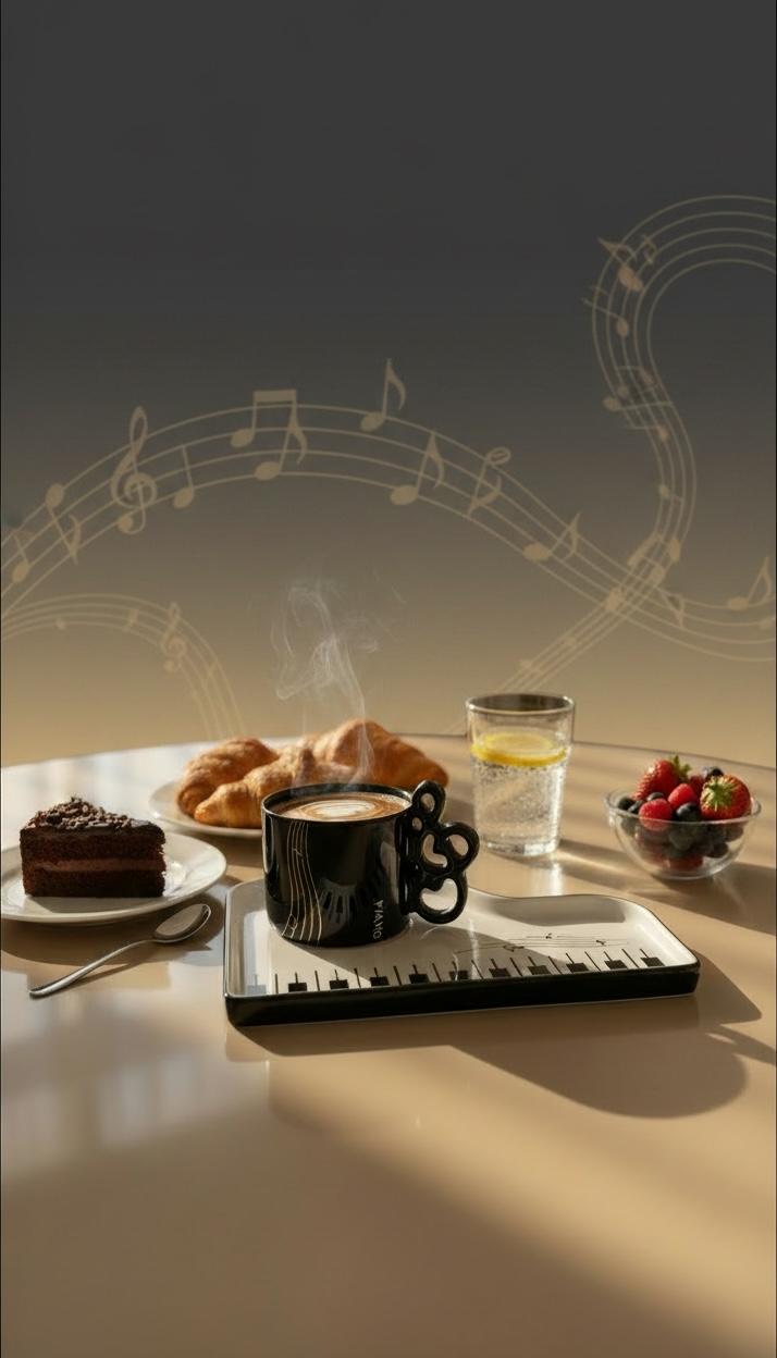 Melody Sip Mug & Tray