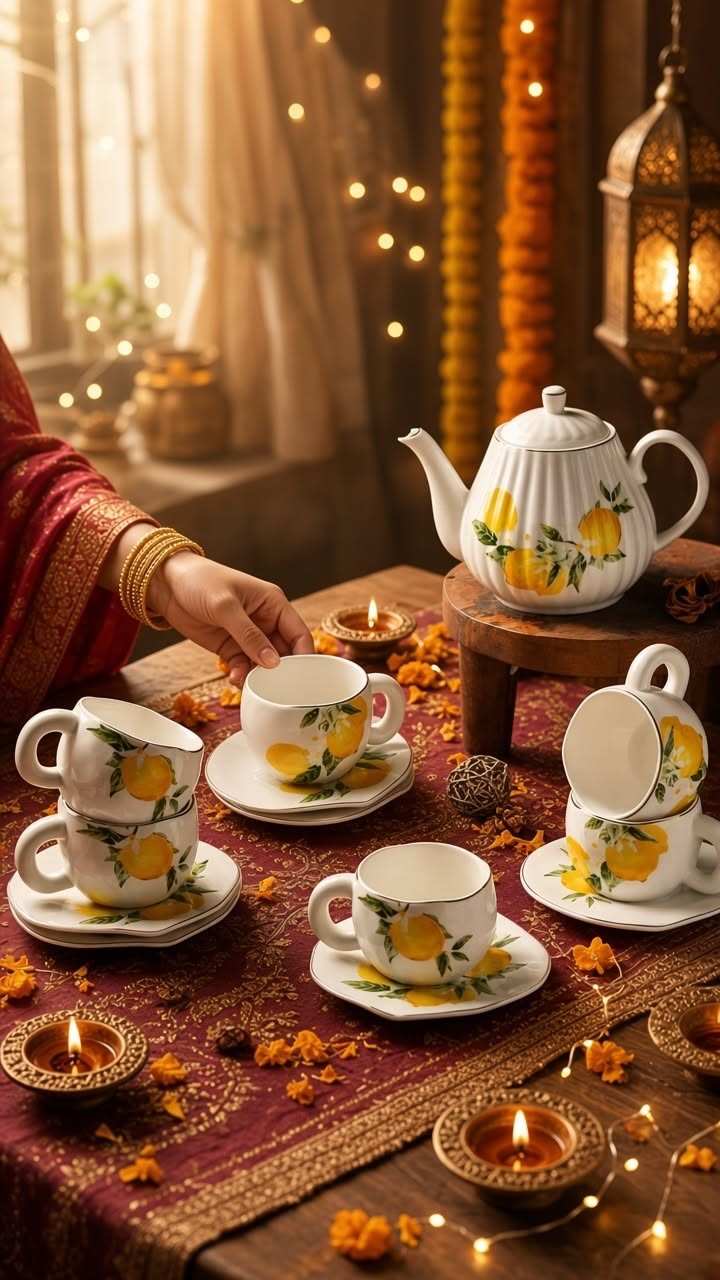 Amalfi Lemon Afternoon Tea Set
