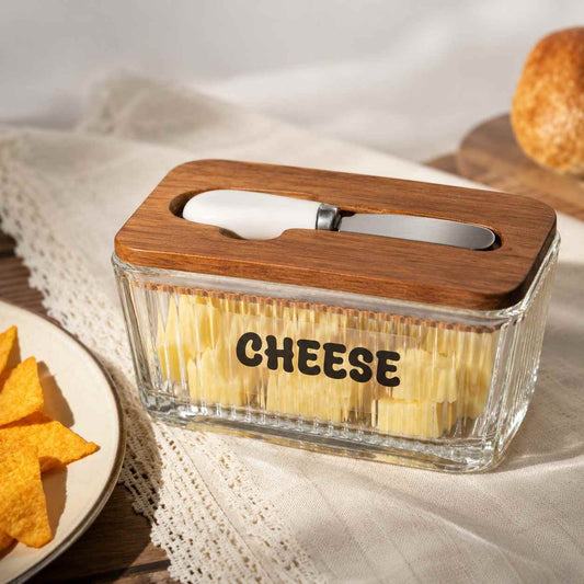 Wood lid Cheese Box