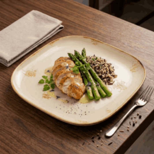 British Retro - Square Plate - 10 inch