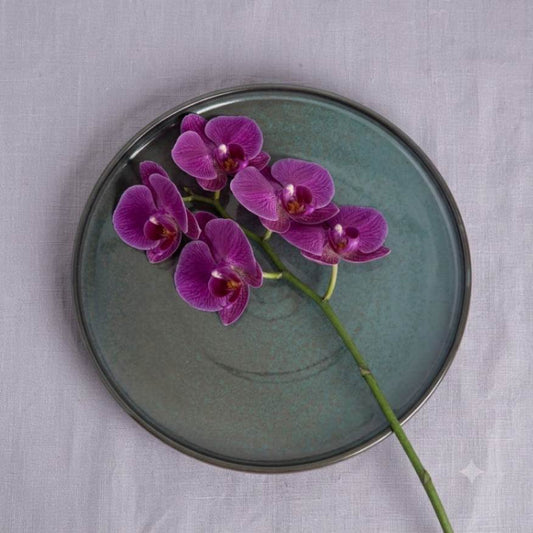 Copper Blue - Corner Side Plate - 7 inch
