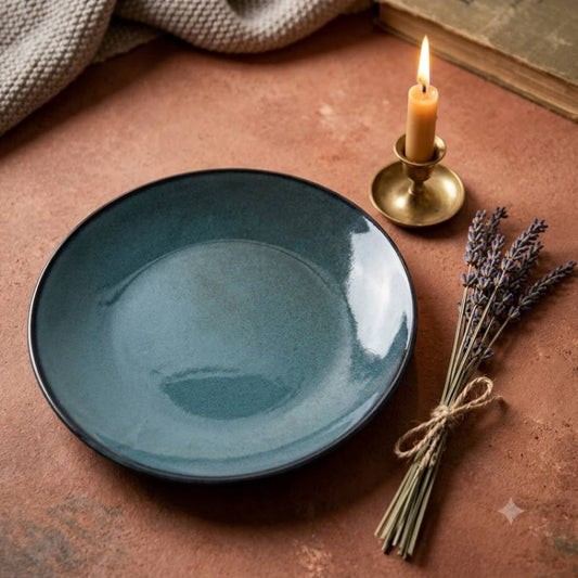 Copper Blue - Shallow Side Plate - 7 inch
