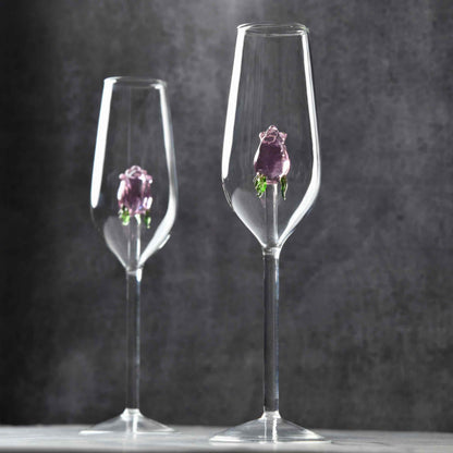 RoseBud Champagne Flute Set of 2