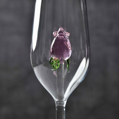RoseBud Champagne Flute Set of 2