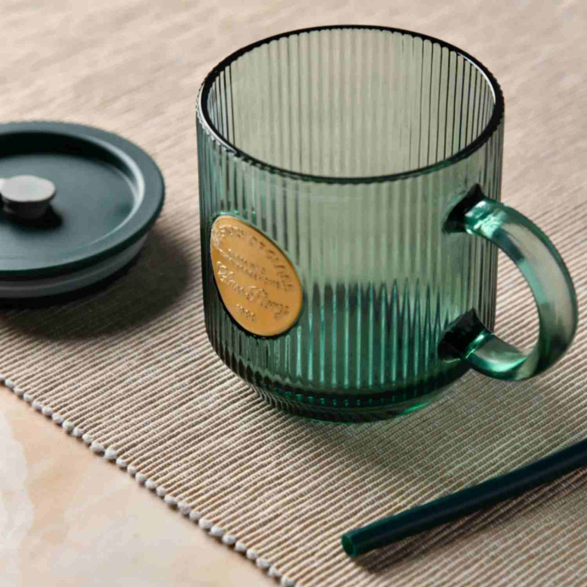 Fluted Forest Glass Cup - 350ml