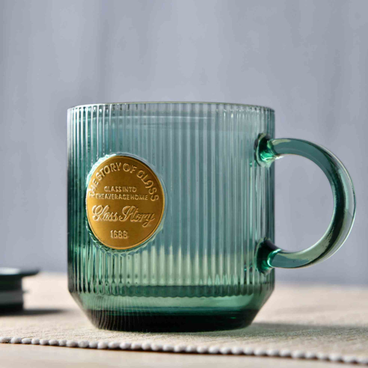 Fluted Forest Glass Cup - 350ml