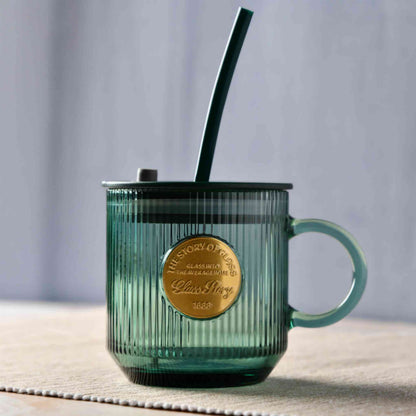 Fluted Forest Glass Cup - 350ml