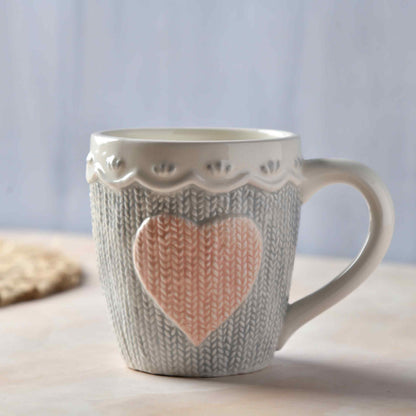 Heirloom Romance Coffee Mug – Blush Heart (450ml)