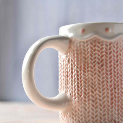 Heirloom Romance Ceramic Mug – Grey Heart (400ml)