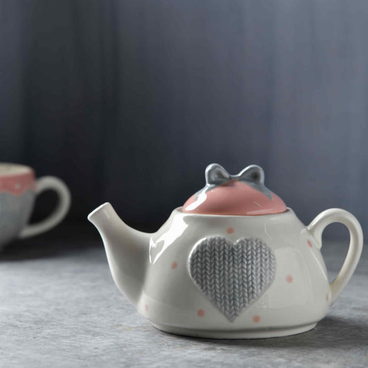 prdct_Heirloom Romance Teapot Set – Heart & Bow (450ml)