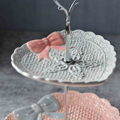 Heirloom Romance Cake Stand - Blush Heart
