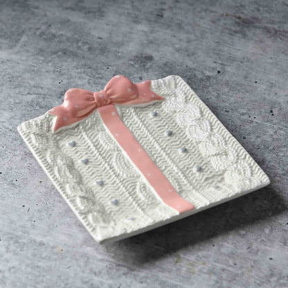 Heirloom Romance Accent Plate - Blush Ribbon - 6-Inch