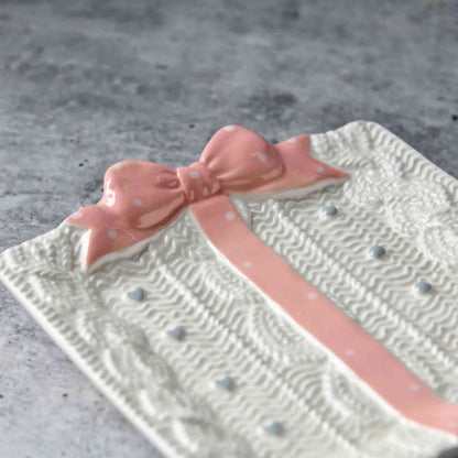 Heirloom Romance Accent Plate - Blush Ribbon - 6-Inch