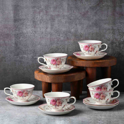 Vintage Bloom Boxed Tea Set - 6 pcs set