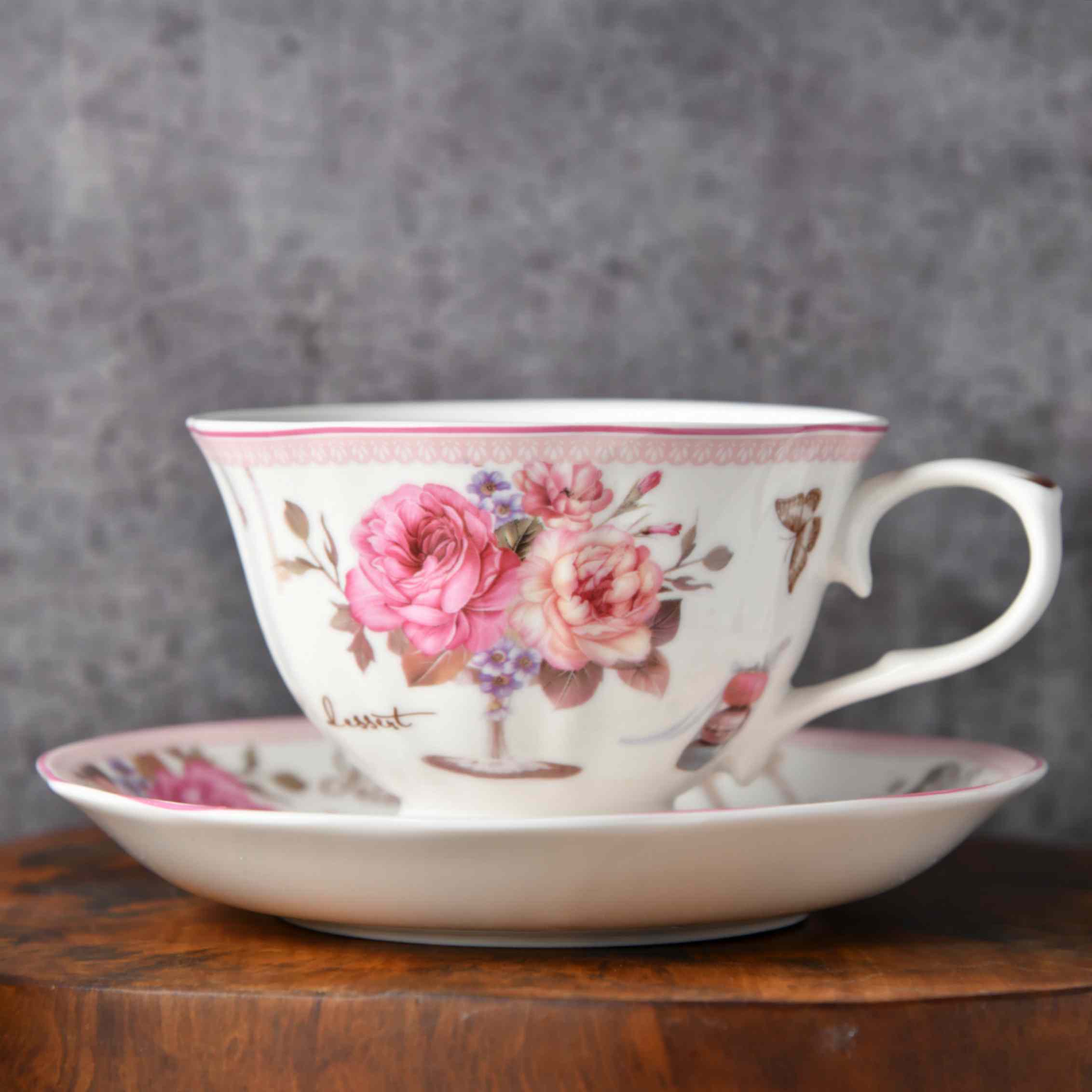 Vintage Bloom Boxed Tea Set - 6 pcs set