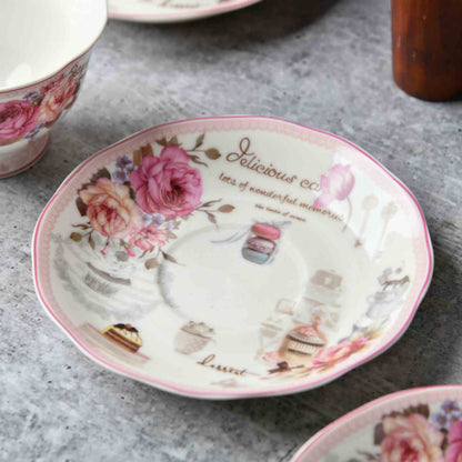 Vintage Bloom Boxed Tea Set - 6 pcs set