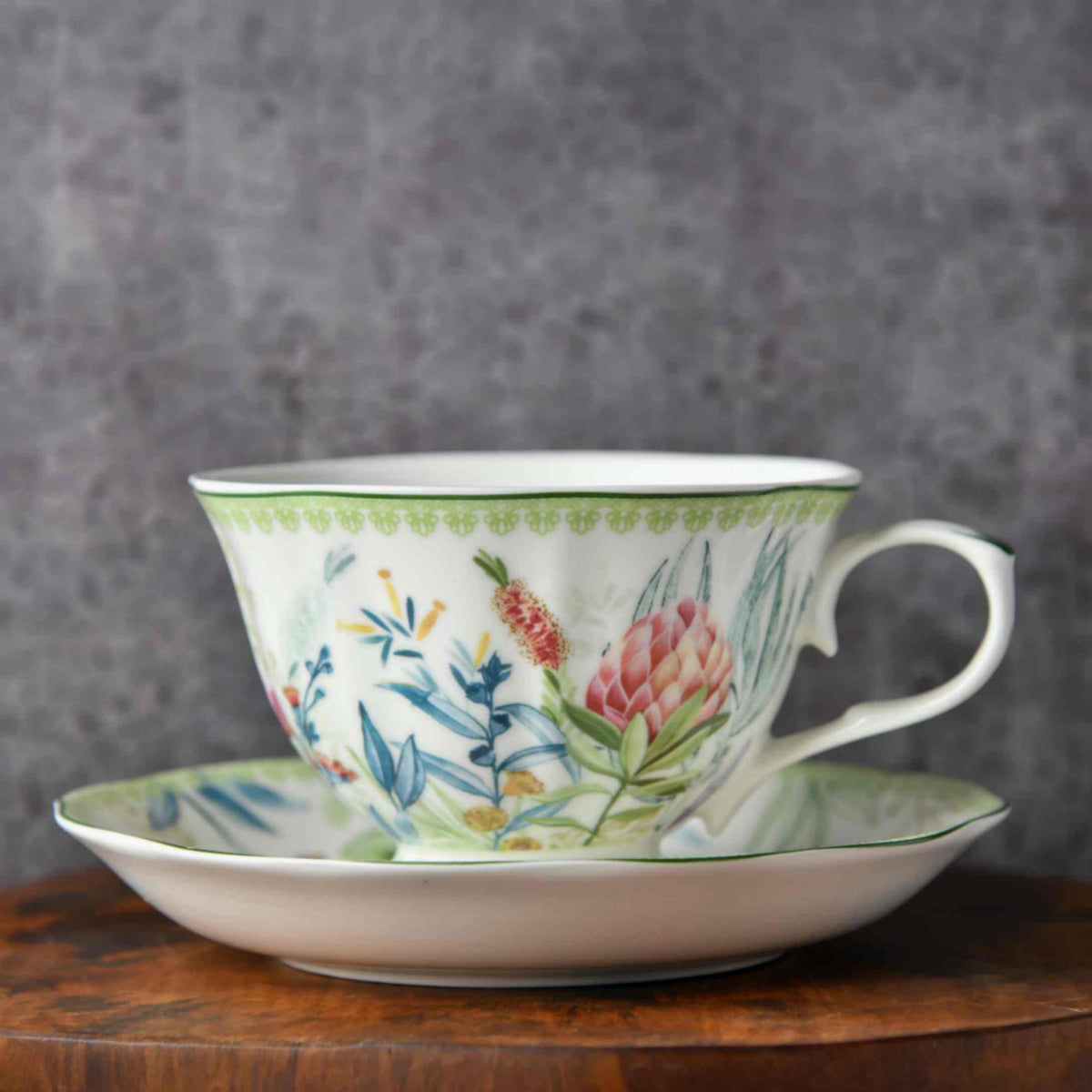 Vintage Bloom Boxed Tea Set - 6 pcs set