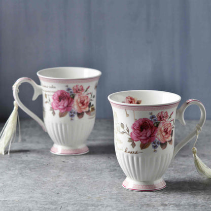 Vintage Romance Mug Set of 2 - 300ml