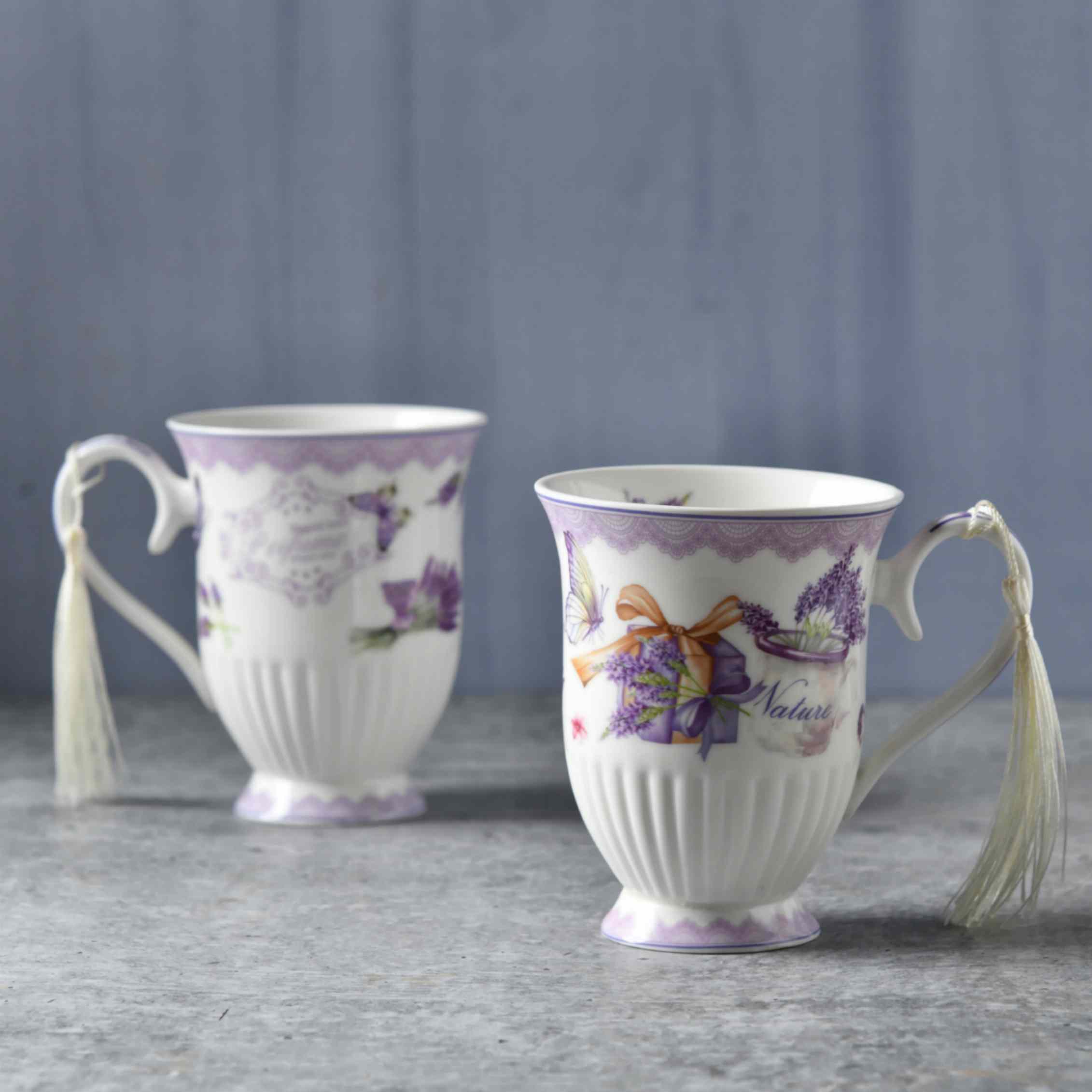 Vintage Romance Mug Set of 2 - 300ml