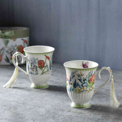Vintage Romance Mug Set of 2 - 300ml
