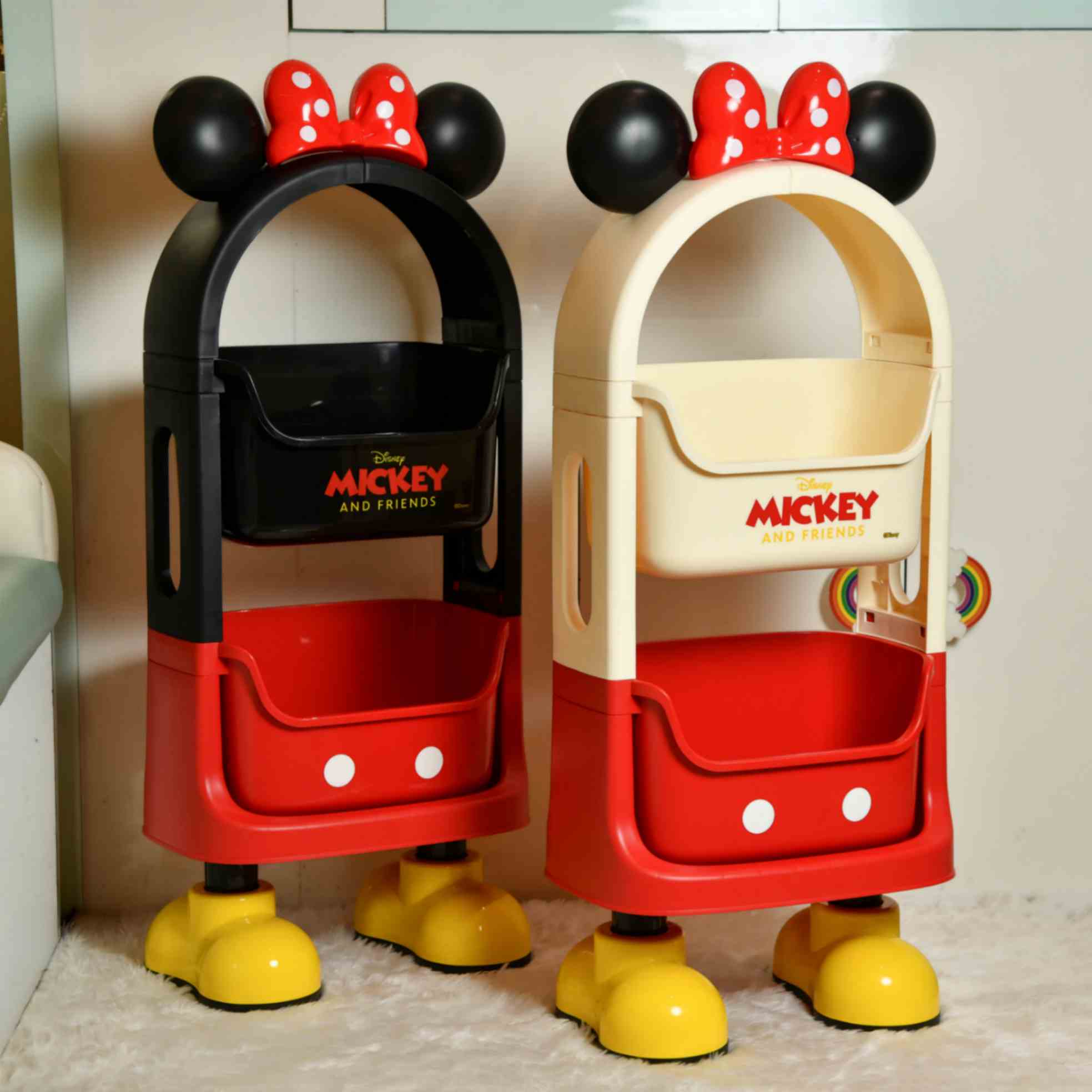 Mickey & Friends two tier Storage Rack