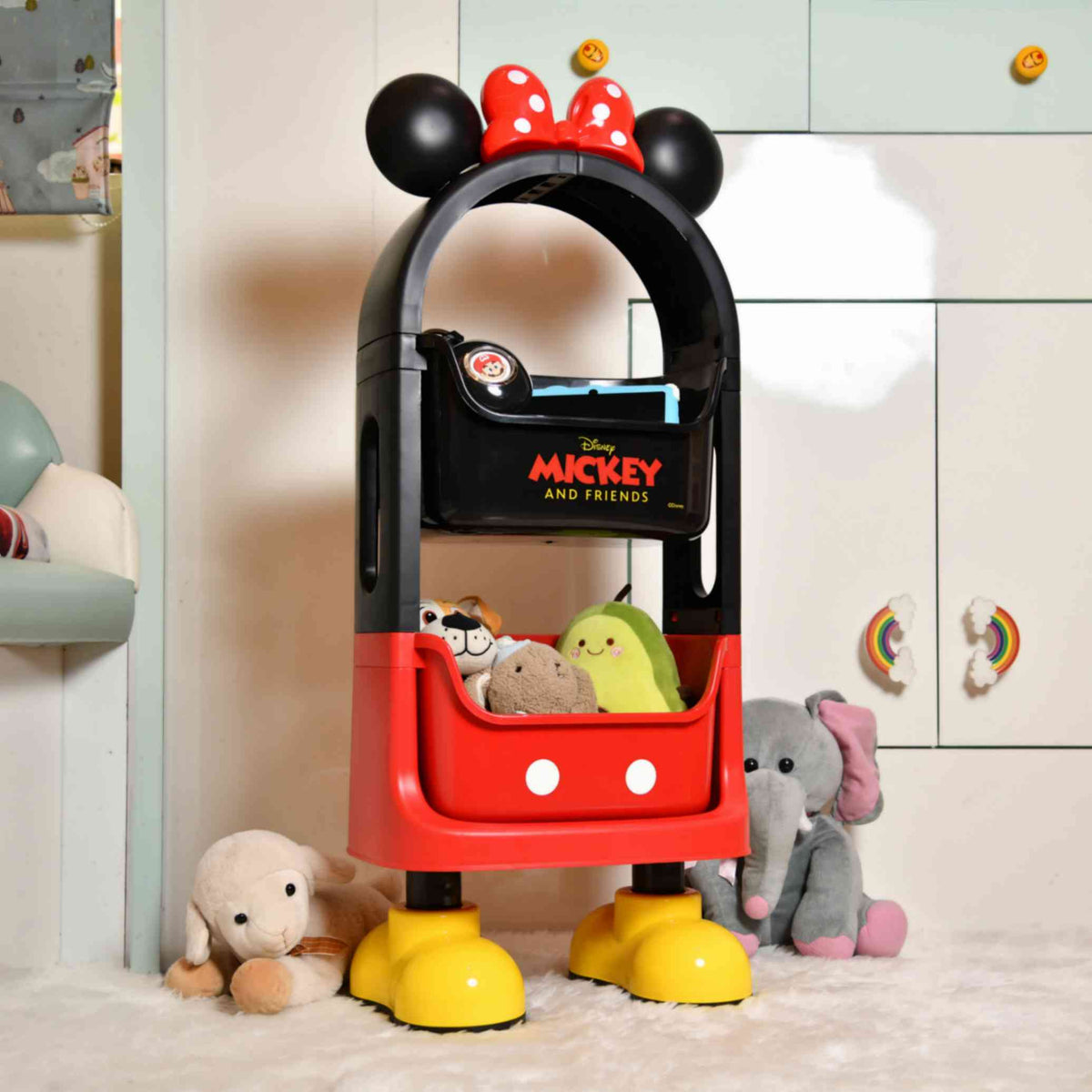 Mickey & Friends two tier Storage Rack