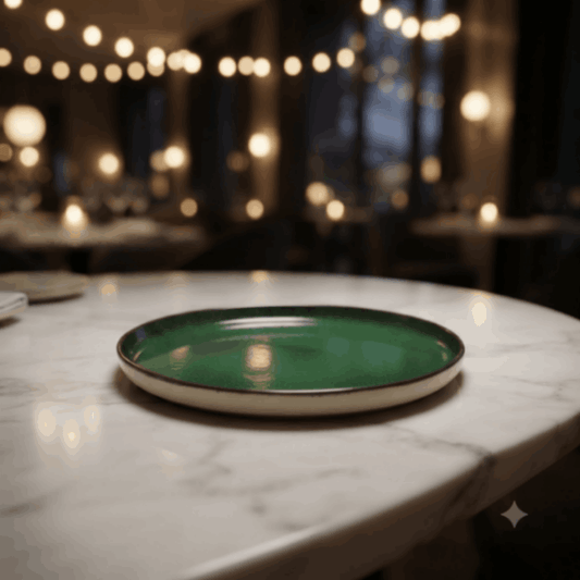 Sapphire Collection - Green - Round Plate - 10.5 inch