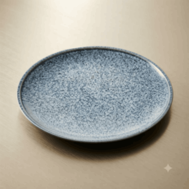 Ash Blue - Round Side Plate - 8.5 inch