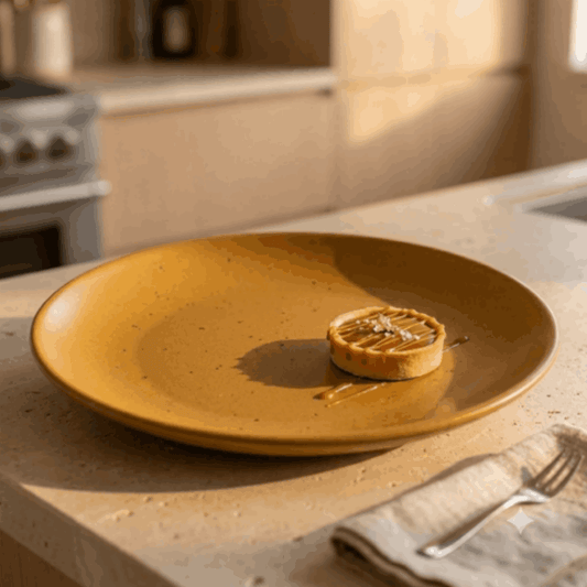 Sapphire Collection - Yellow - Flat Main Plate - 10.25 inch