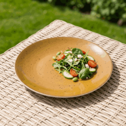 prdct_Sapphire Collection - Yellow - Flat Side Plate - 8.25 inch