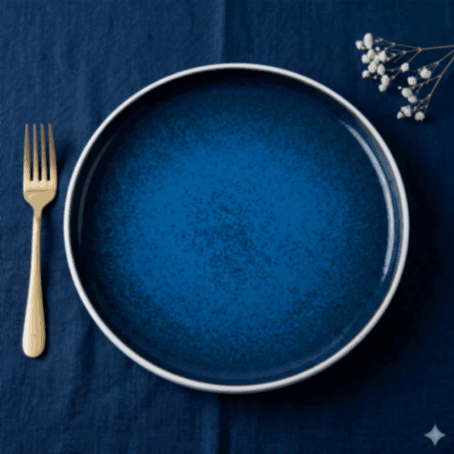 Sapphire Collection - Blue - Round Plate - 10.5 inch