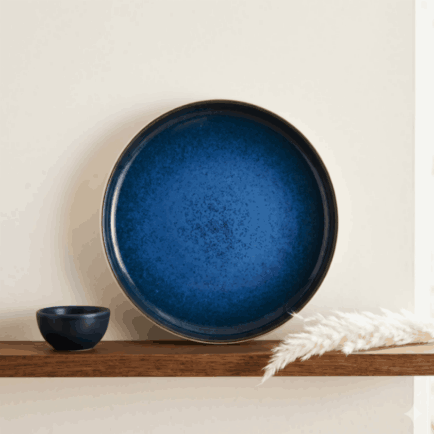 Sapphire Collection - Blue - Round Plate - 10.5 inch