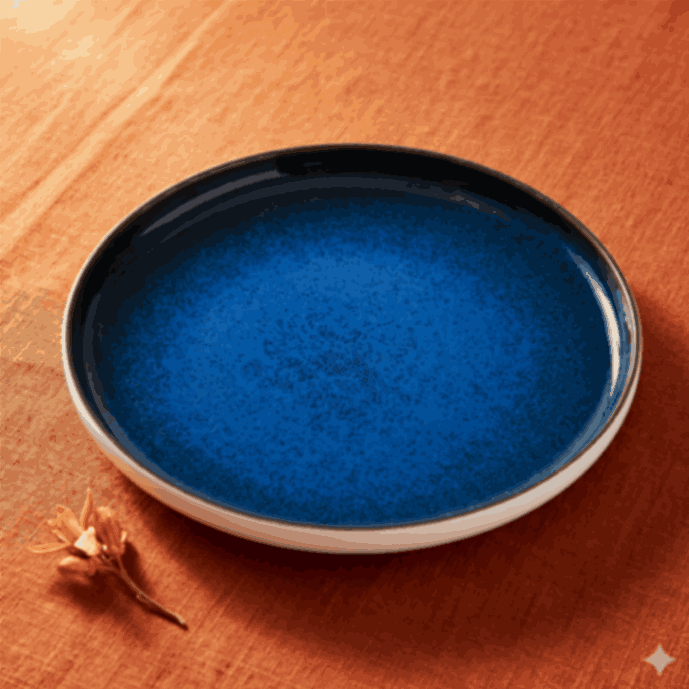 Sapphire Collection - Blue - Round Plate - 10.5 inch