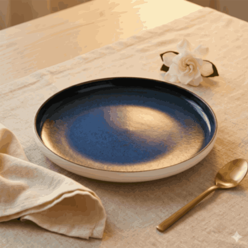 Sapphire Collection - Blue - Round Plate - 10.5 inch